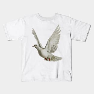 white dove of peace Kids T-Shirt